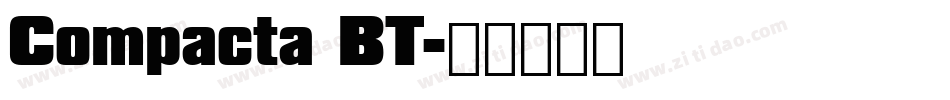 Compacta BT字体转换